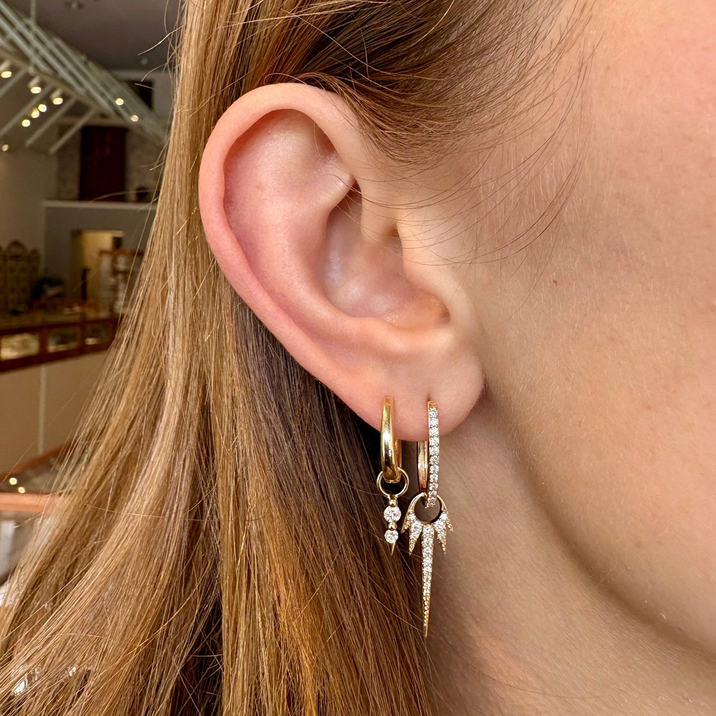 Long Love Starburst Earring Charms