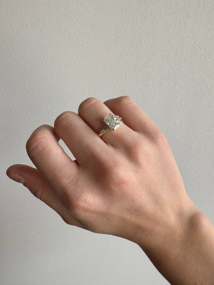 Elongated Cushion Cut Lab Grown Diamond Ring