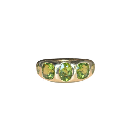 Peridot Multi-stone Dome Ring