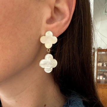 Double Clover Earrings