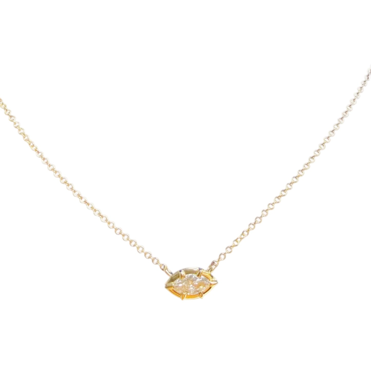 Lab Grown Diamond Marquise Cut Necklace