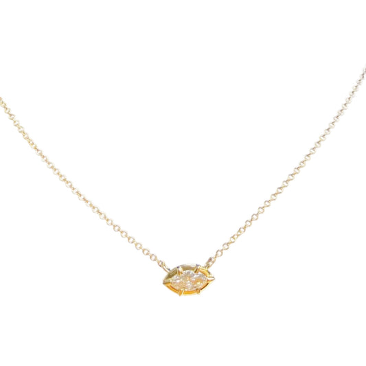 Lab Grown Diamond Marquise Cut Necklace