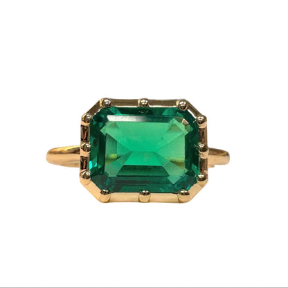 Lab Grown Emerald Ring