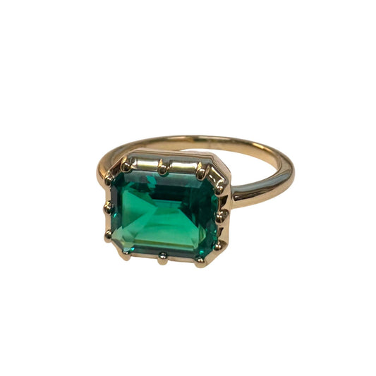 Lab Grown Emerald Ring