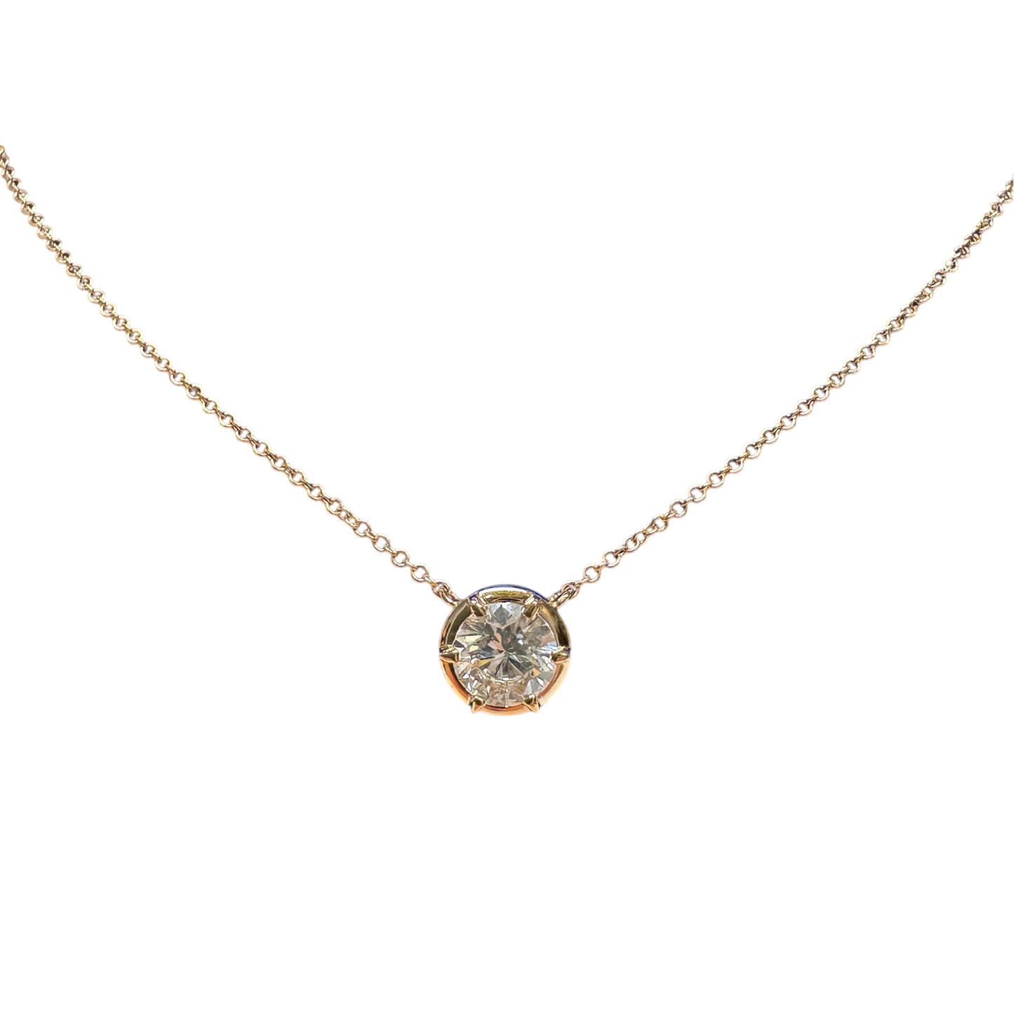 Lab Grown Diamond Solitaire Necklace