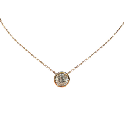 Lab Grown Diamond Solitaire Necklace