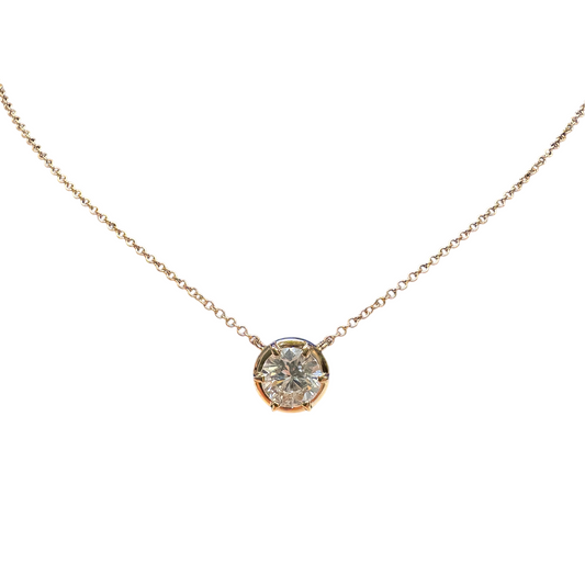 Lab Grown Diamond Solitaire Necklace