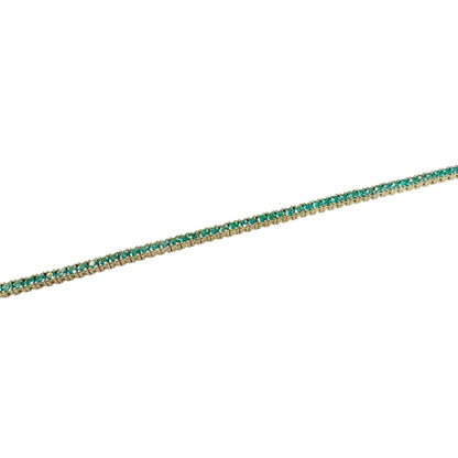 Lab Grown Paraiba Tourmaline Tennis Bracelet
