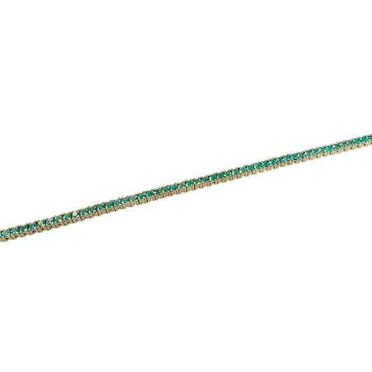 Lab Grown Paraiba Tourmaline Tennis Bracelet