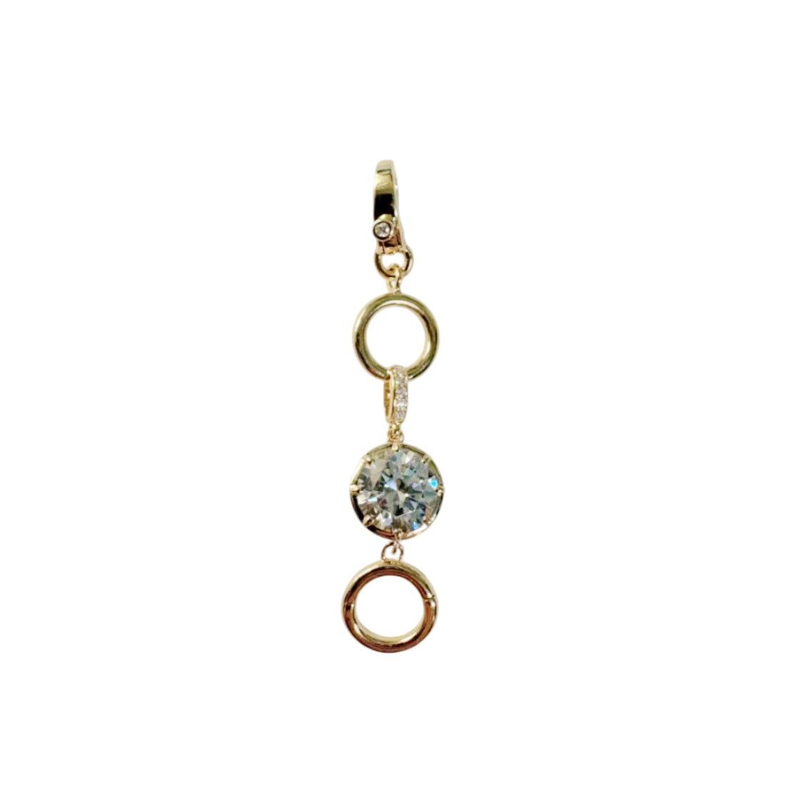 Lab Grown Diamond Triple Circle Dangle Pendant