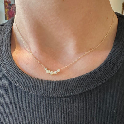 Lab Grown Diamond Curve Necklace