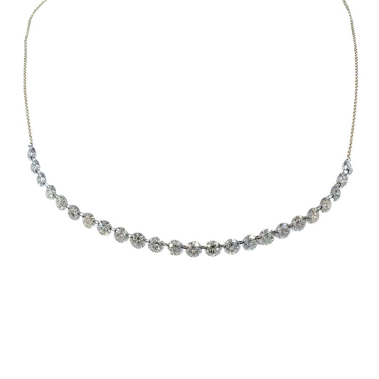 Floating Lab Grown Diamond Necklace