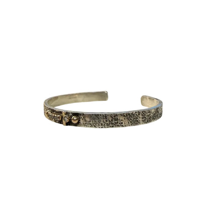 Diamond and Gold Clusters Oxidized Bracelet