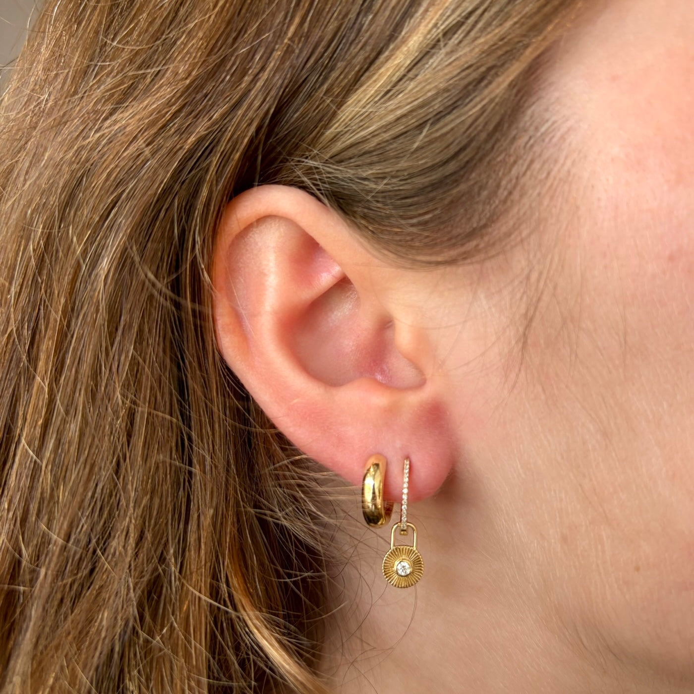 Tiny Diamond Earring Charms