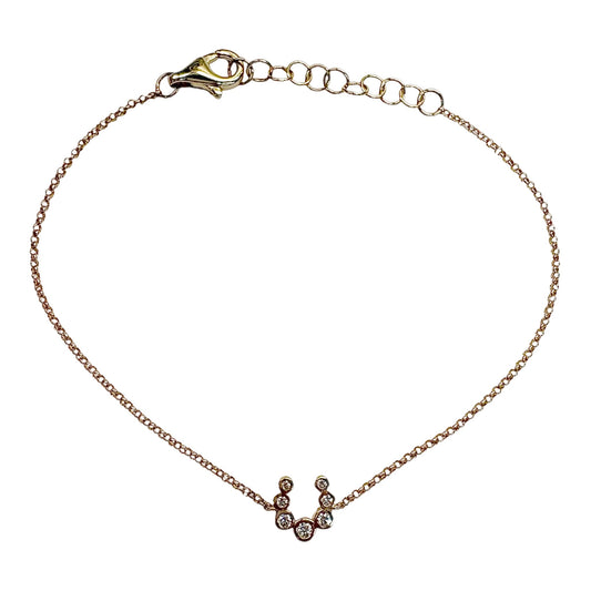 Mini Horseshoe Lab Diamond Bracelet