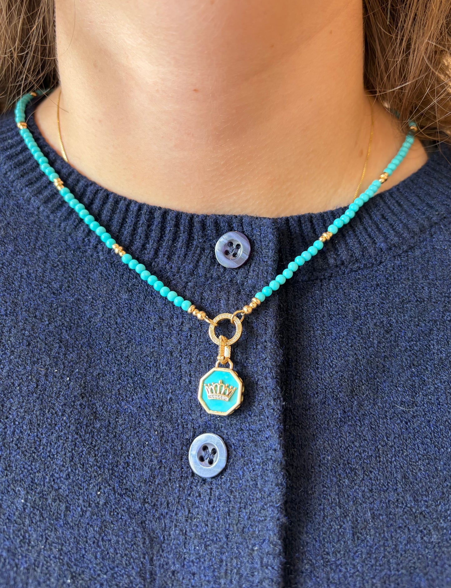 Queen Bee Tablet Pendant