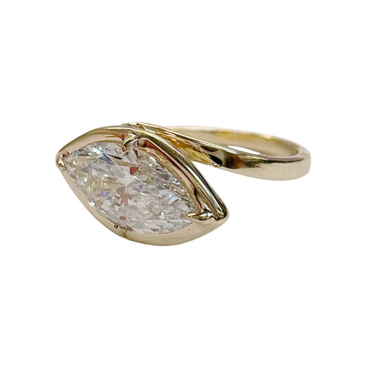 Marquise Cut Lab Grown Diamond Ring