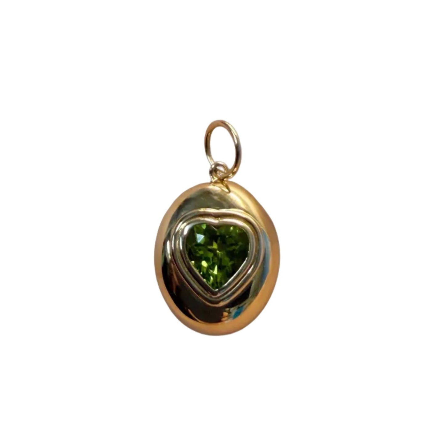 Peridot Heart Pendant