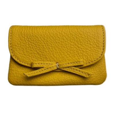 Lemon Pebble Grain Petite Case with Bow