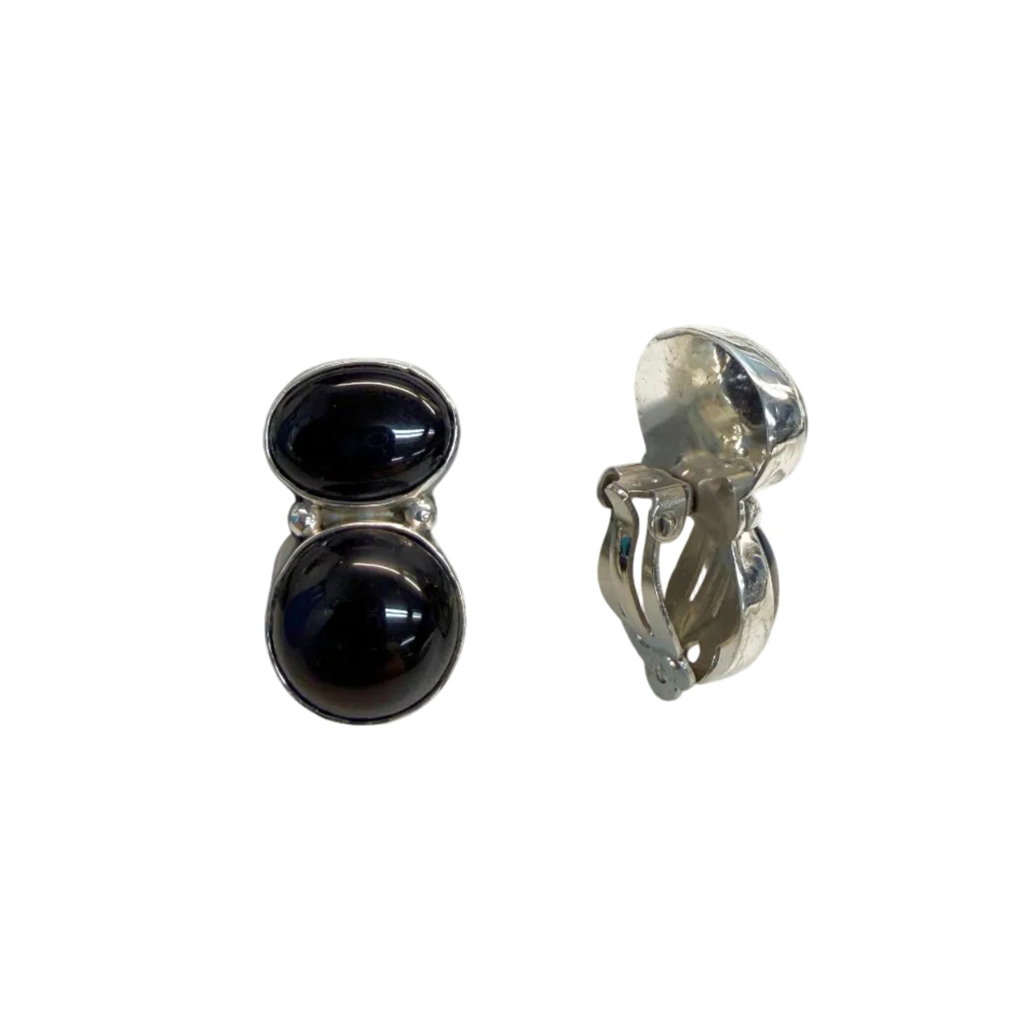 Double Black Onyx Clip Ons