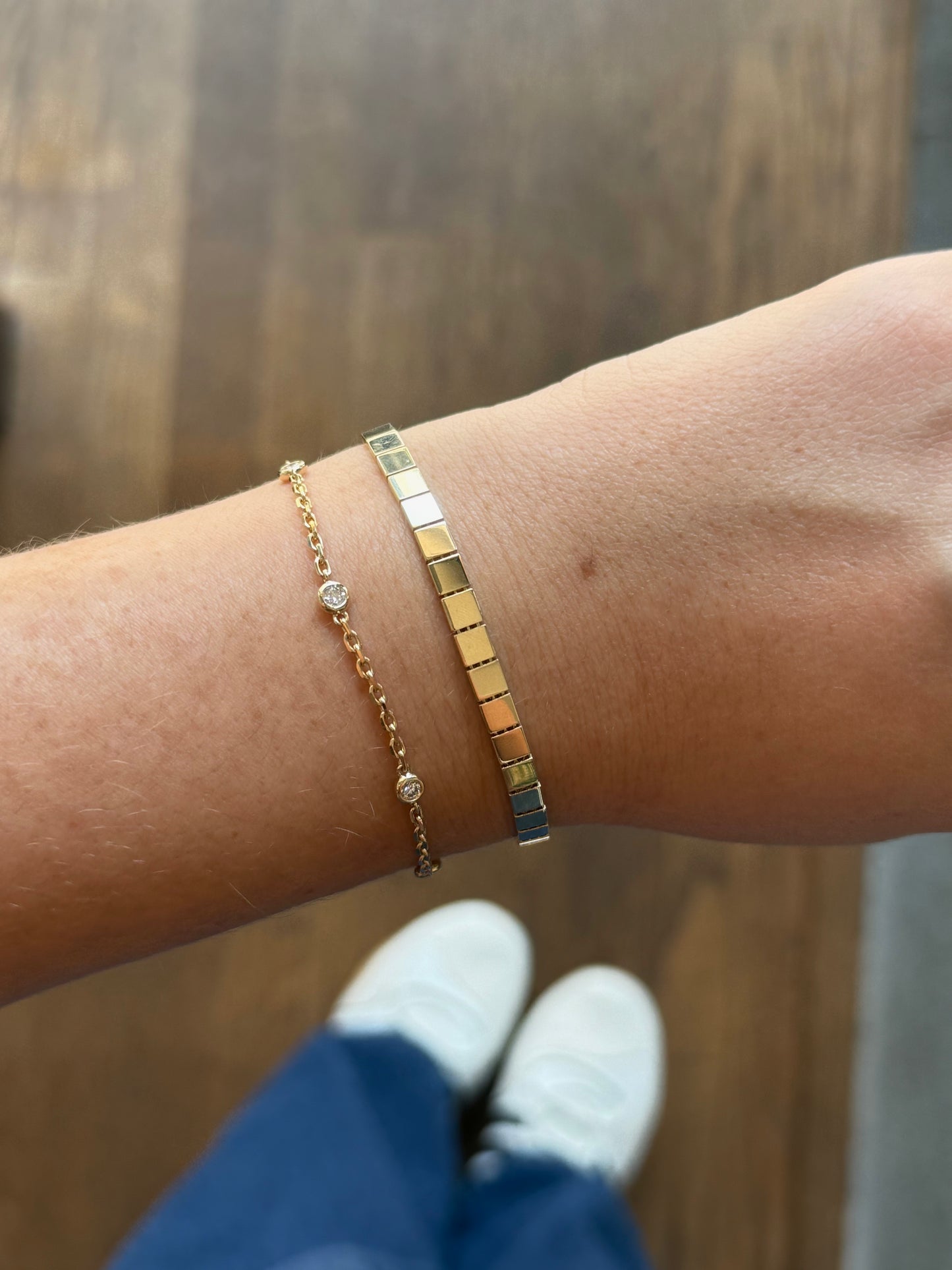 Gold Tile Bracelet
