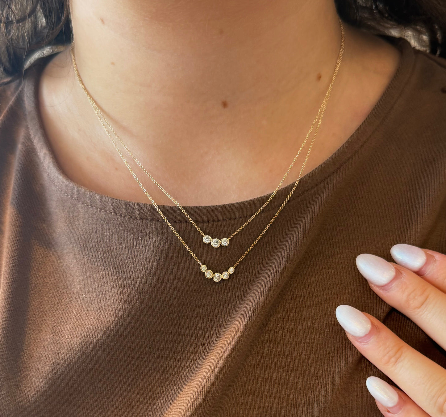 Five Diamond Necklace