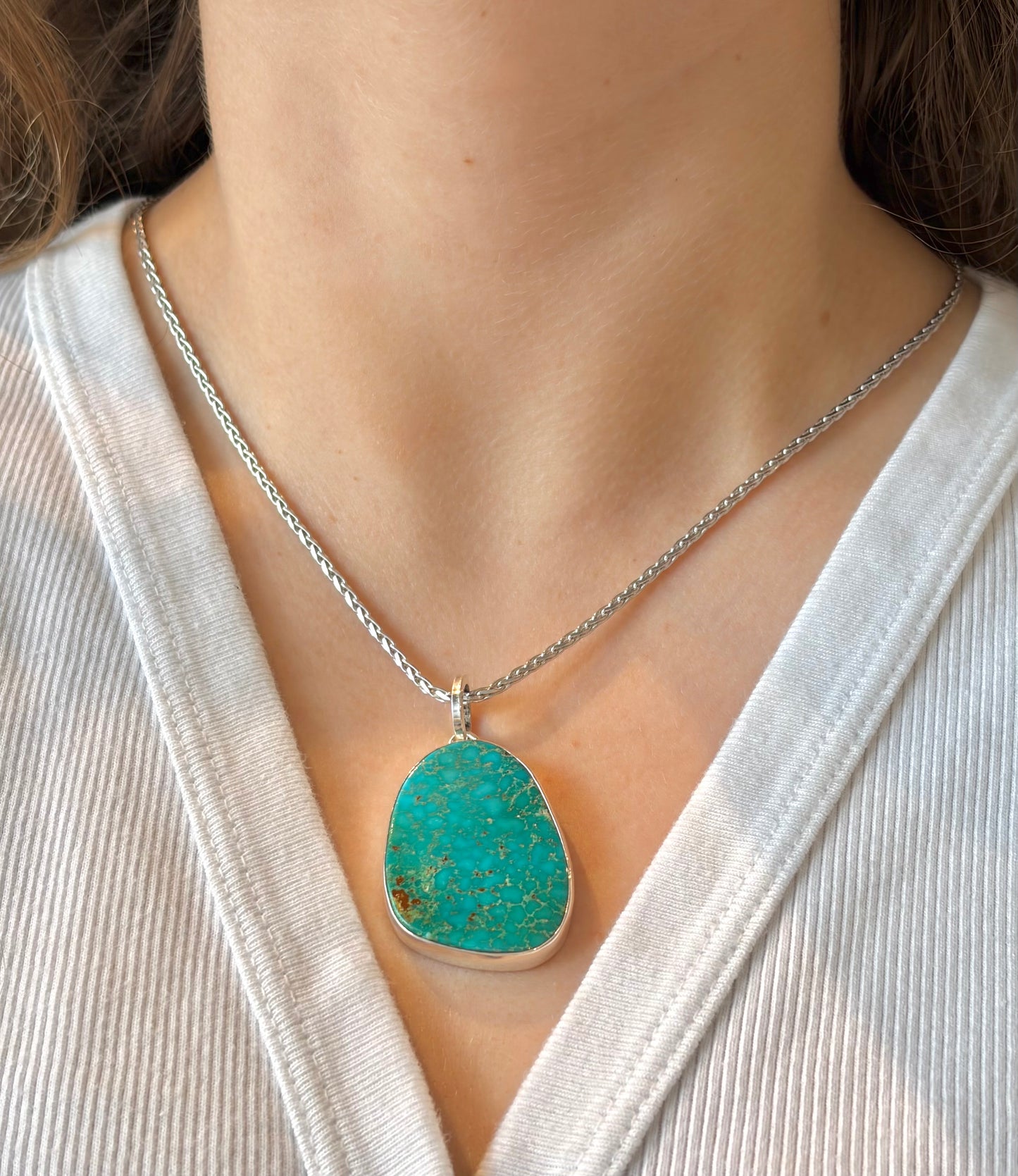 Turquoise Circular Pendant