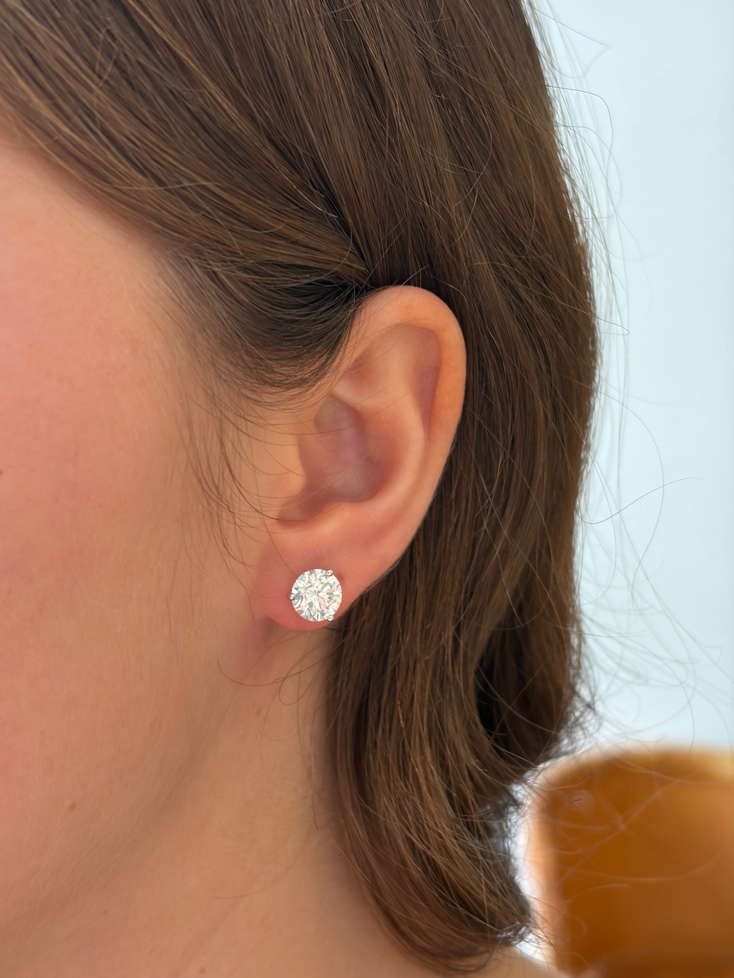 4.06 ctw Lab Grown Diamond Studs