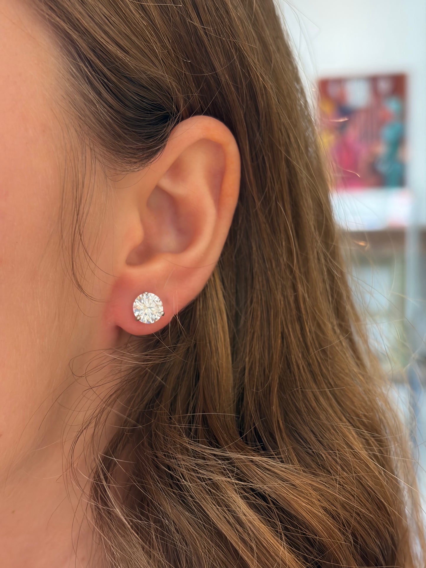 3.09 ctw Lab Grown Diamond Studs