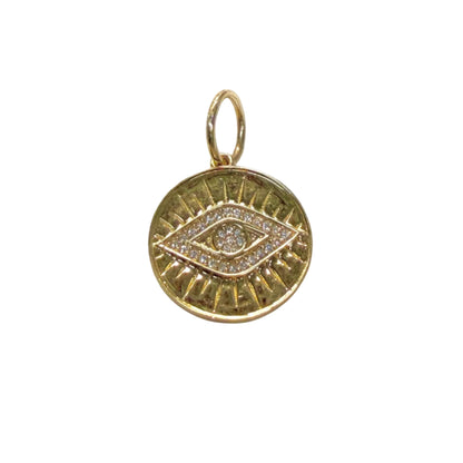 Diamond Evil Eye Pendant