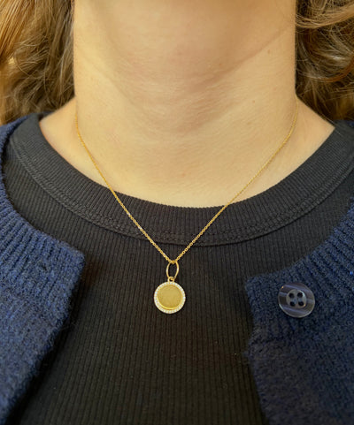 Diamond Halo Pendant
