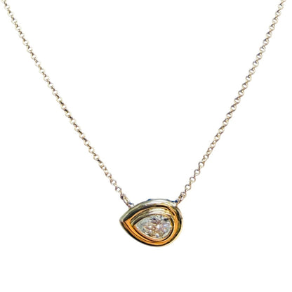 Lab Grown Diamond Pear Shaped Necklace
