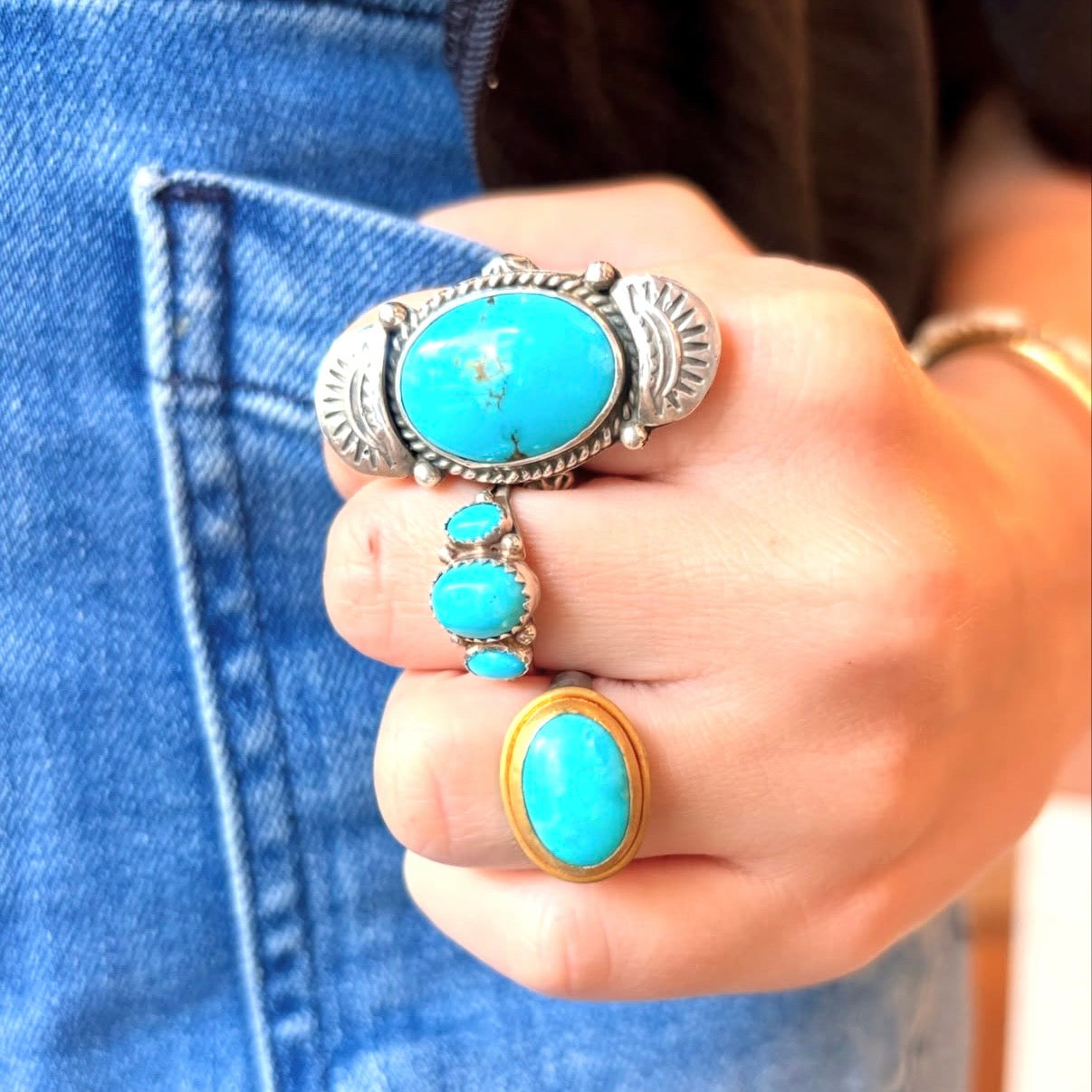 Handmade Sterling Silver & Turquoise Ring