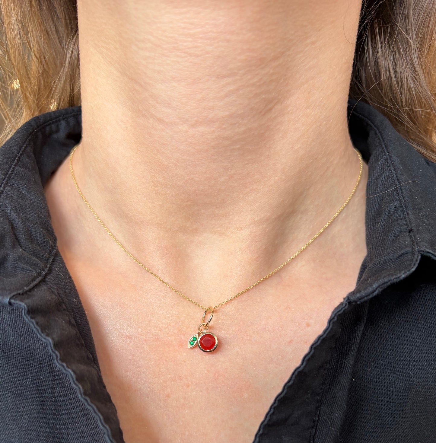Mini Clementine Charm Pendant