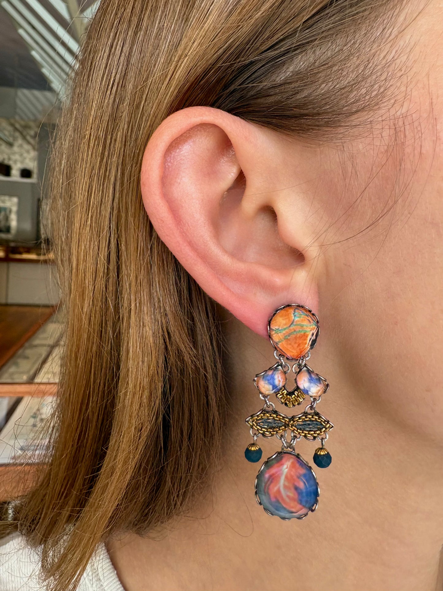 Amber Bloom Earrings