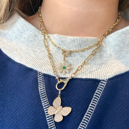 Gold Chain with Diamond Clasp