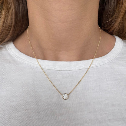 0.75 CTW Lab Grown Diamond Solitaire Necklace