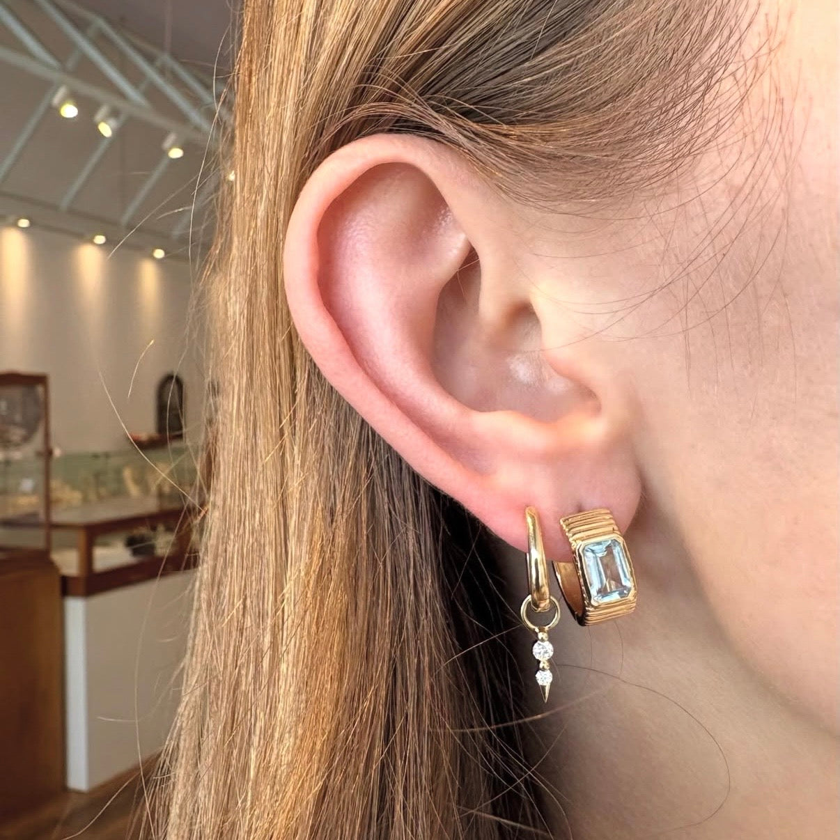 Tiny Sari Dagger Earring Charms