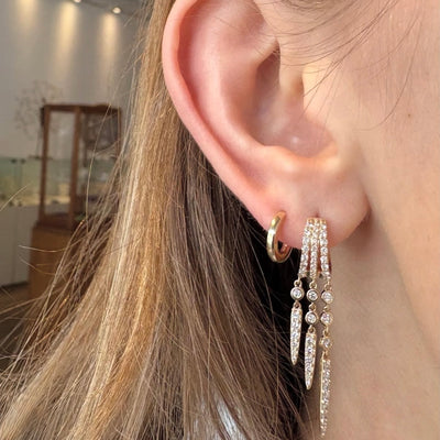 10mm Gold Huggies