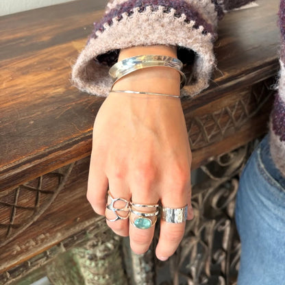 Amoeba Silver Ring