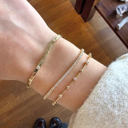 Alternating Diamond & Link Bracelet