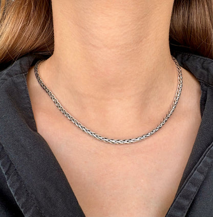 Sterling Silver Wheat Chain