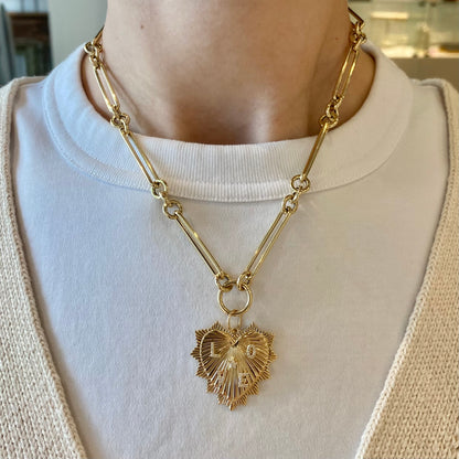 "LOVE" Heart Pendant