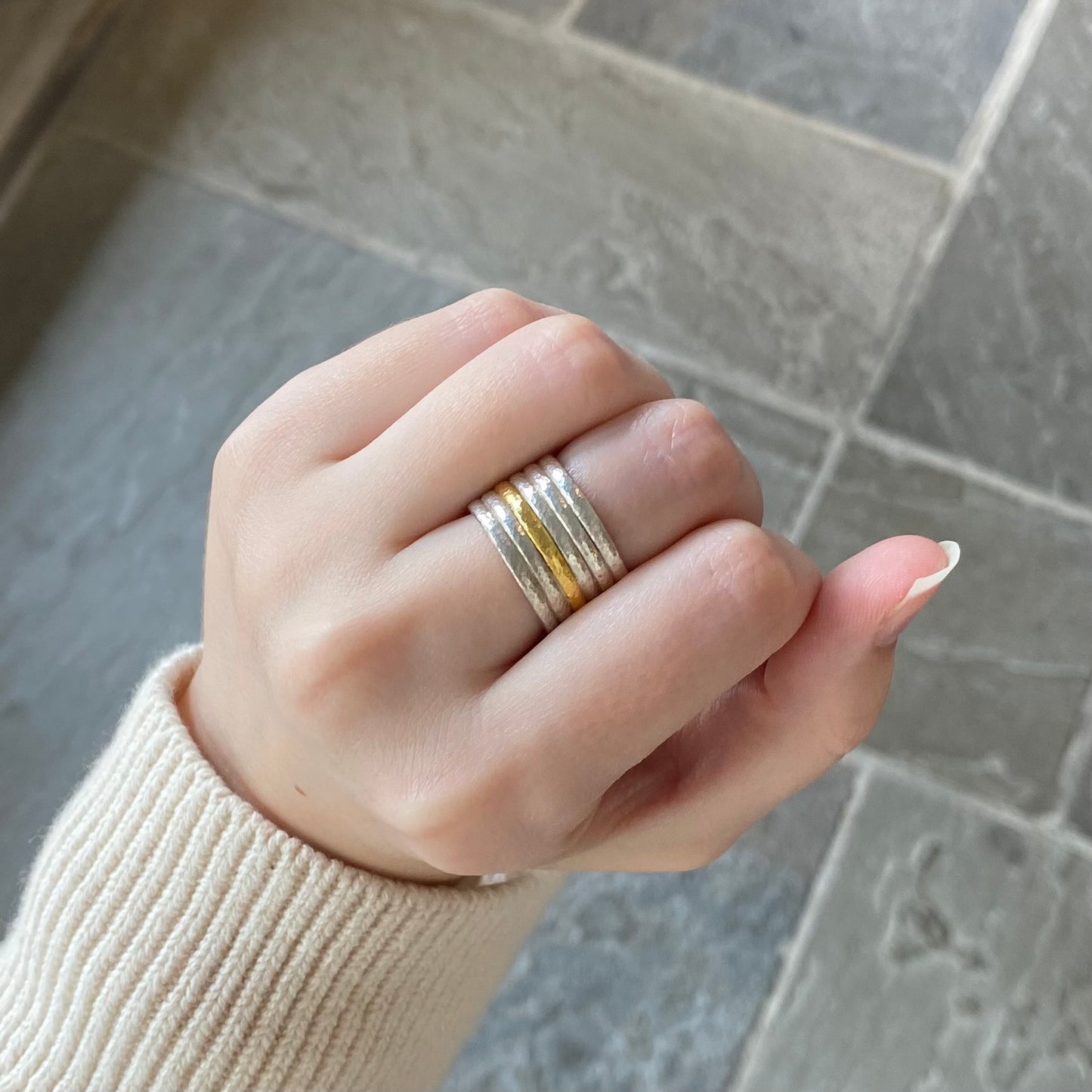 Pre-Stacked Mixed Metal Ring