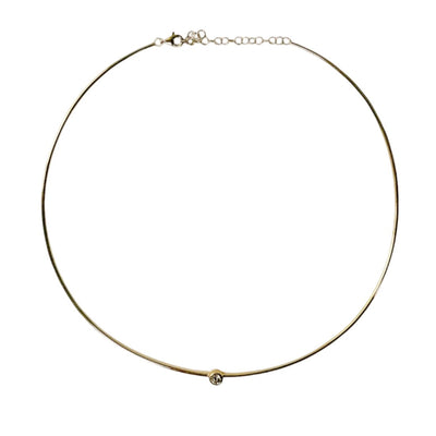 Bezel Set Diamond Collar