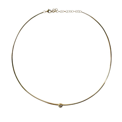 Bezel Set Diamond Collar