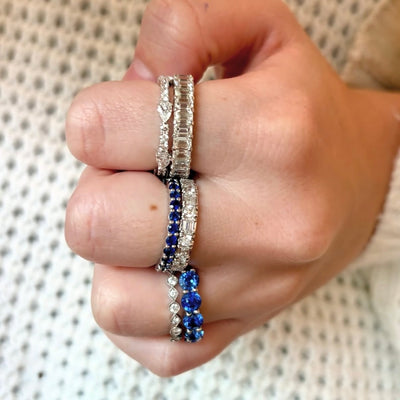 Diamond Milgrain Eternity Band