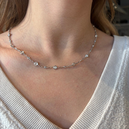 Lab Grown Diamond by the Yard Necklace