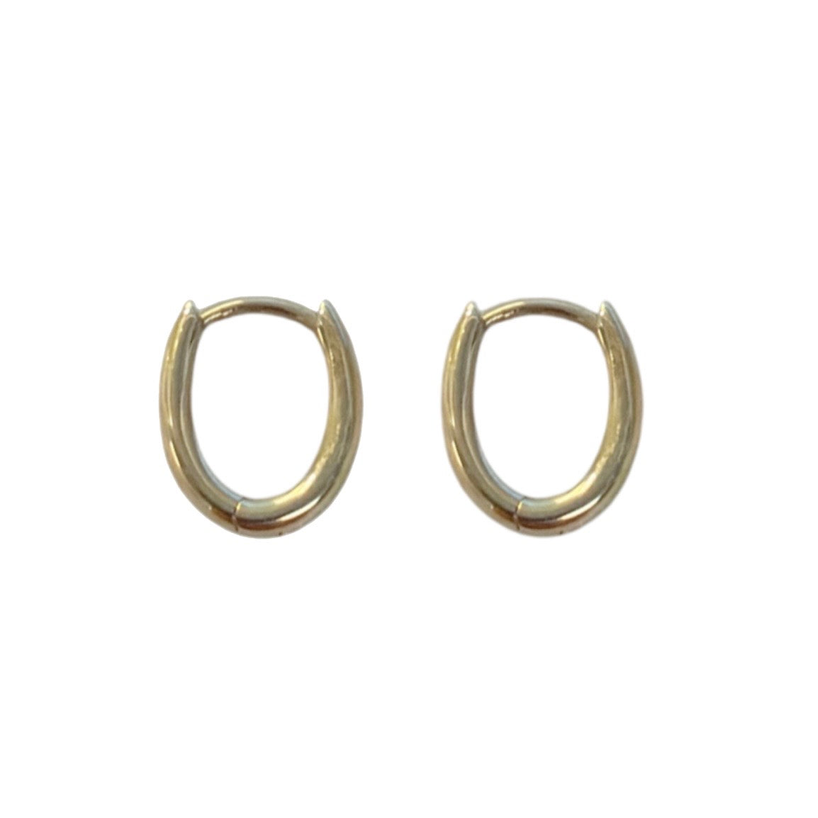 Gold Tapered Oval Huggies