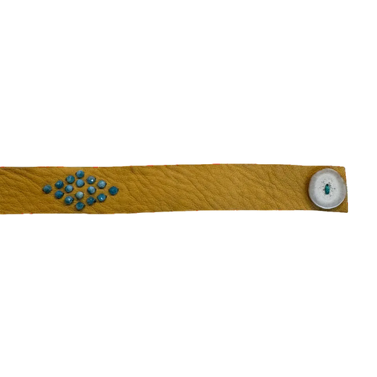 Apatite Leather Bracelet